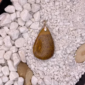 pendentif agate mariam marron